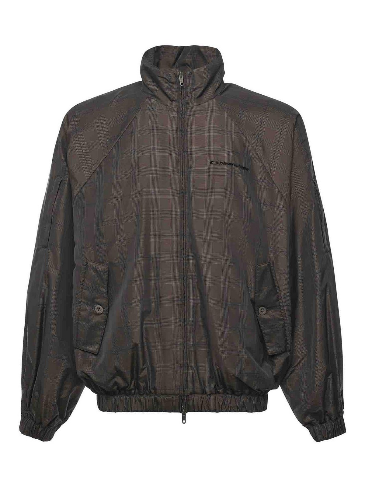 Nylon Jacket With Madras Print
