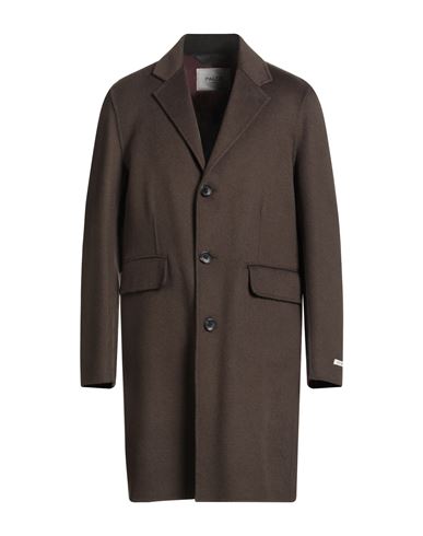 Paltò Man Coat Dark green Size 38 Wool, Nylon
