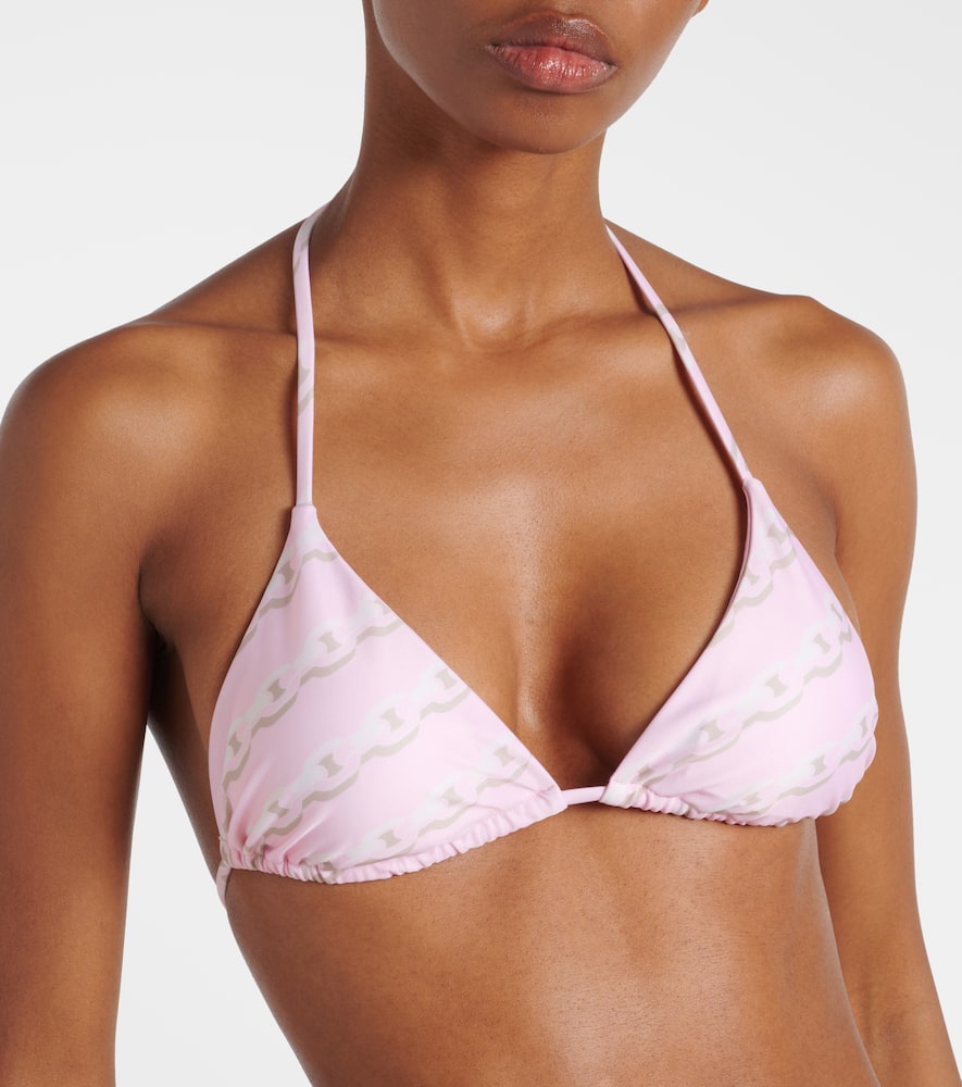 Printed bikini top