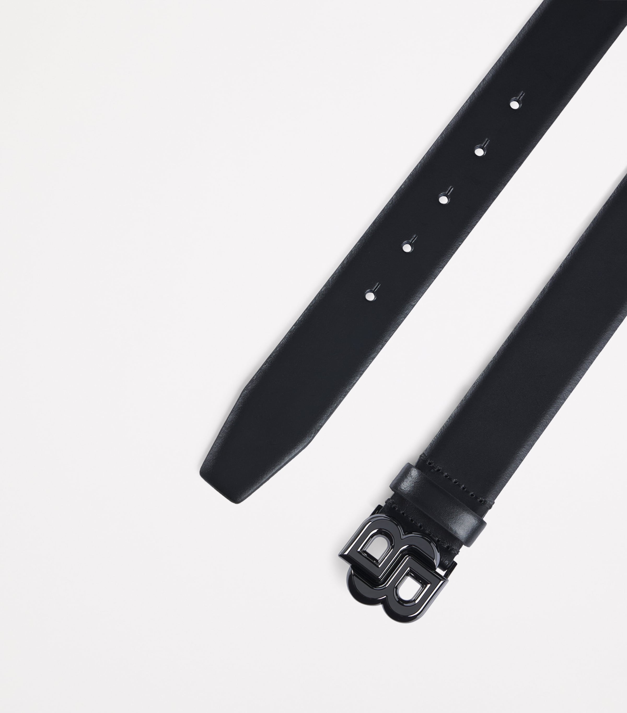 Leather Double B Icon Belt