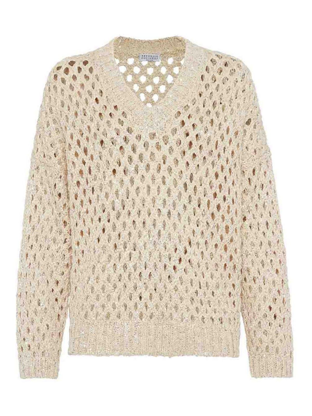 Open-knit jumper - Neutrals