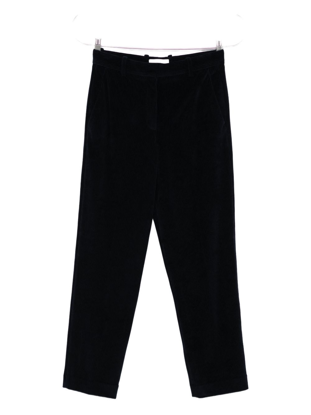 Cotton Corduroy Trousers — Black
