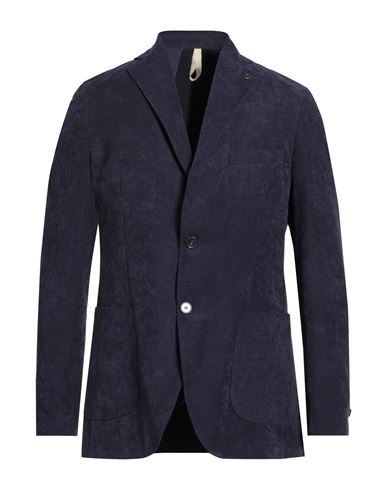 Man Blazer Midnight blue Size 40 Polyester, Polyamide