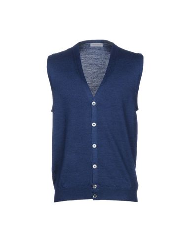 Man Cardigan Blue Size 46 Virgin Wool