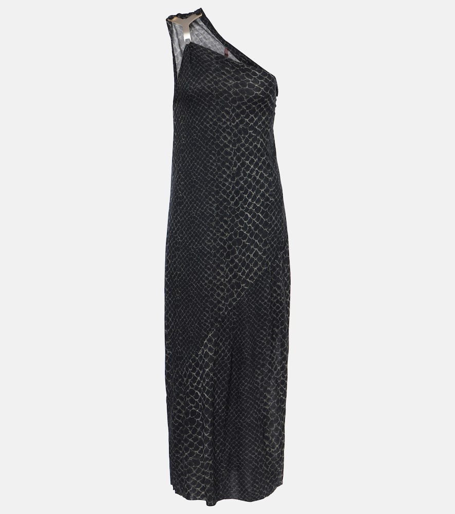 Hydra one-shoulder midi dress