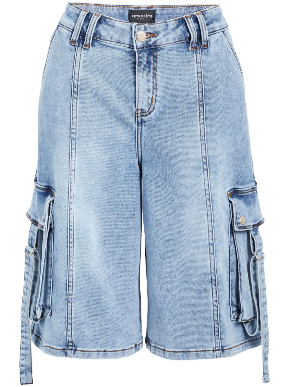 Denim cargo shorts - Blue