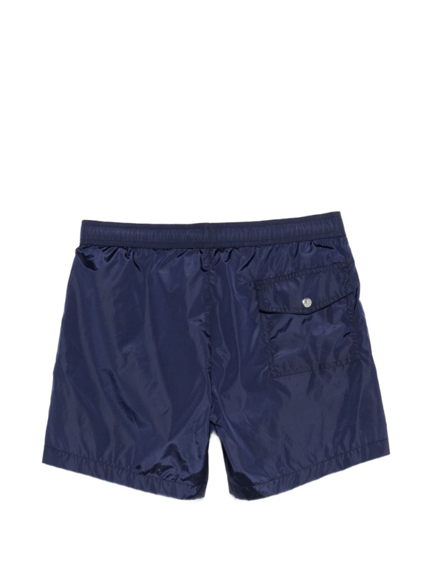 Moncler - nylon swim shorts side stripes back pocket
