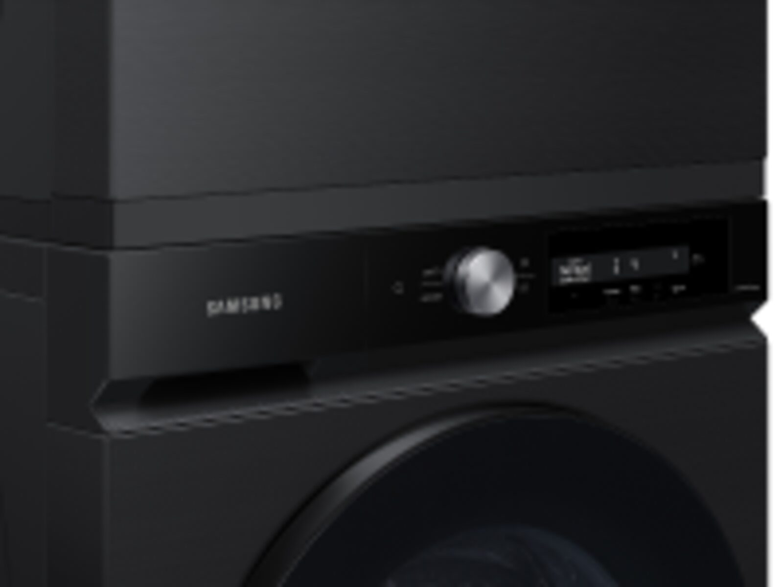 Bespoke 4.6 cu. ft. Large Capacity Front Load Washer with Super Speed Wash and AI Smart Dial in Brushed Black(WF46BB6700AVUS)