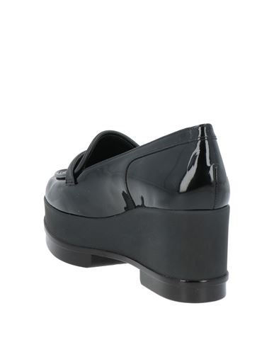 Woman Loafers Black Size 4.5 Leather