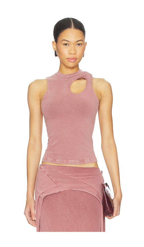 Ottolinger Donut Exo Tank in Mauve in Mauve. L. Also in M, S