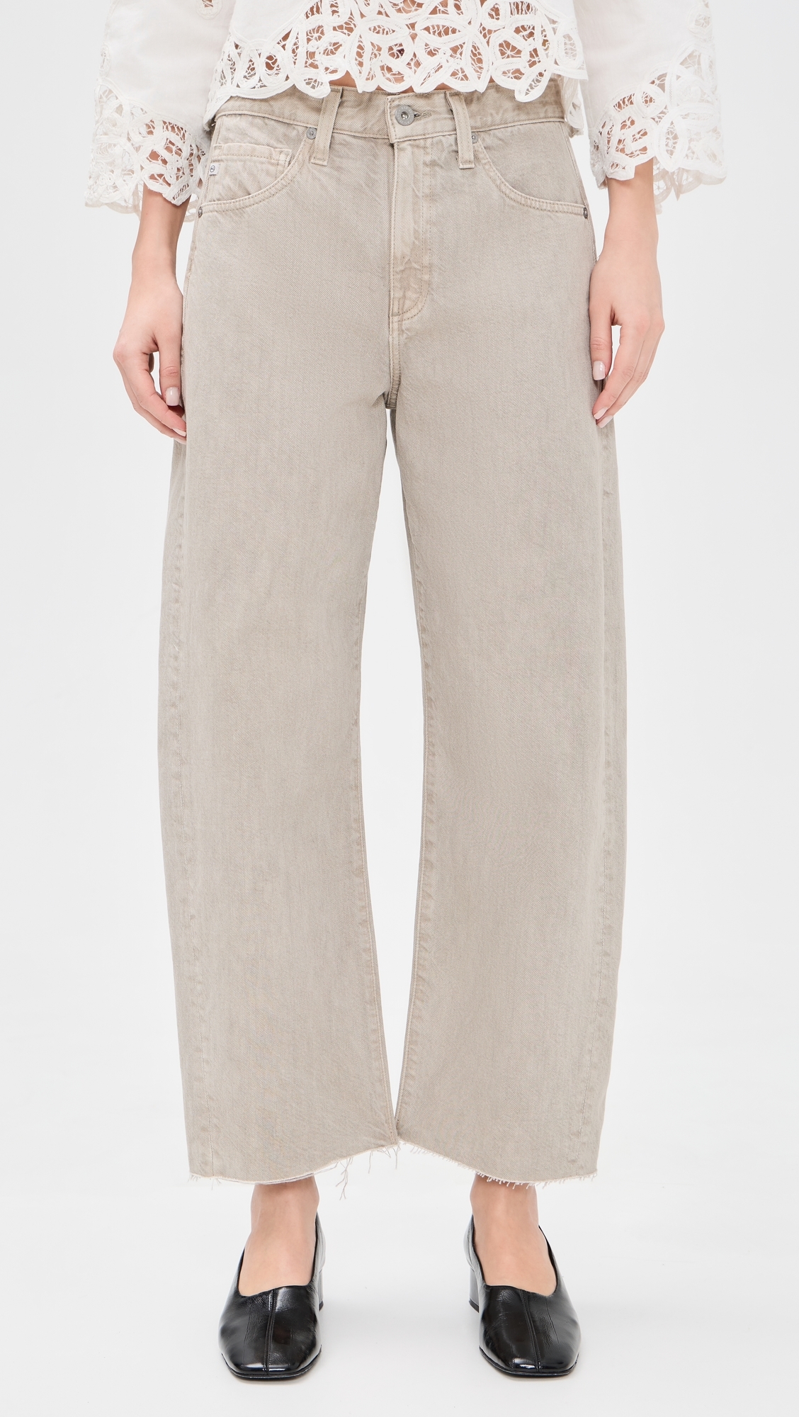 Hattie Crop Jeans Sulfur Light Taupe