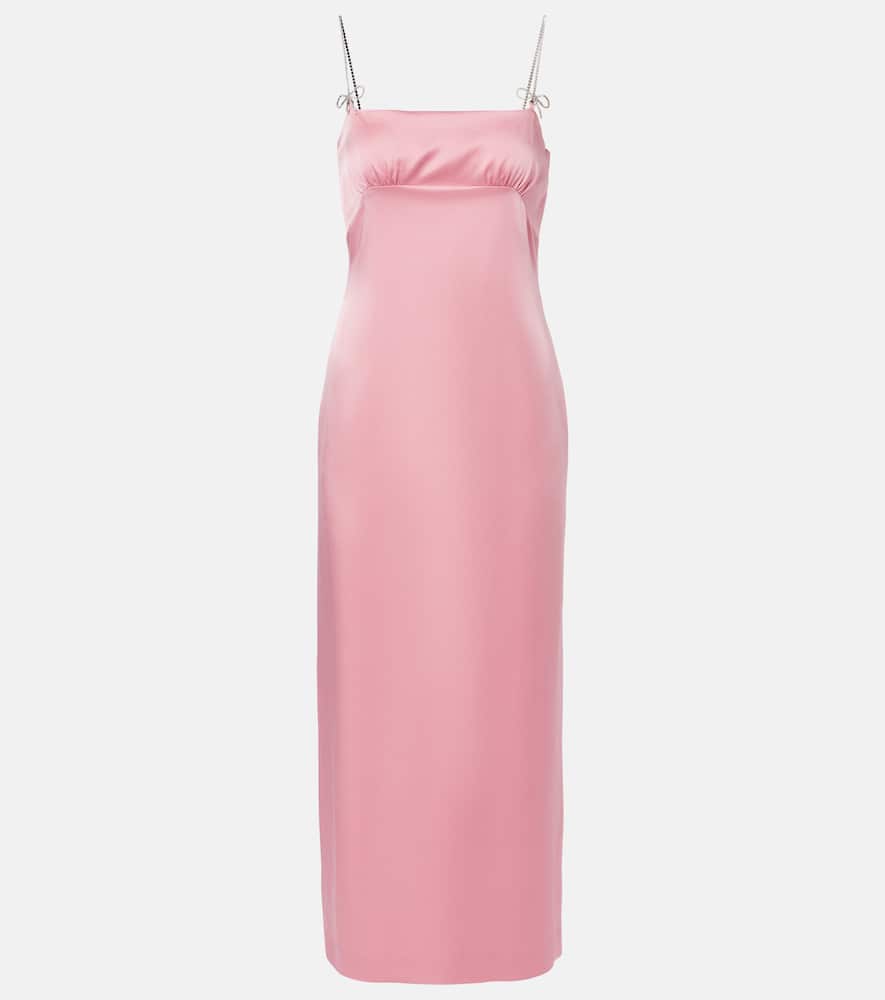Envers embellished satin midi dress