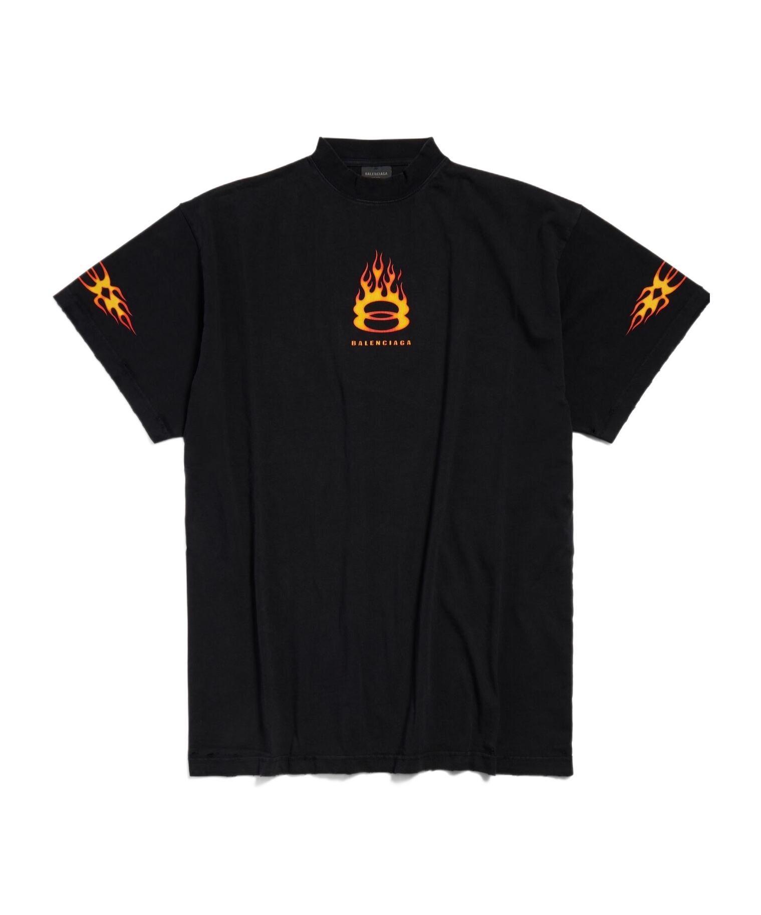 Burning Unity T-shirt Oversized in Black