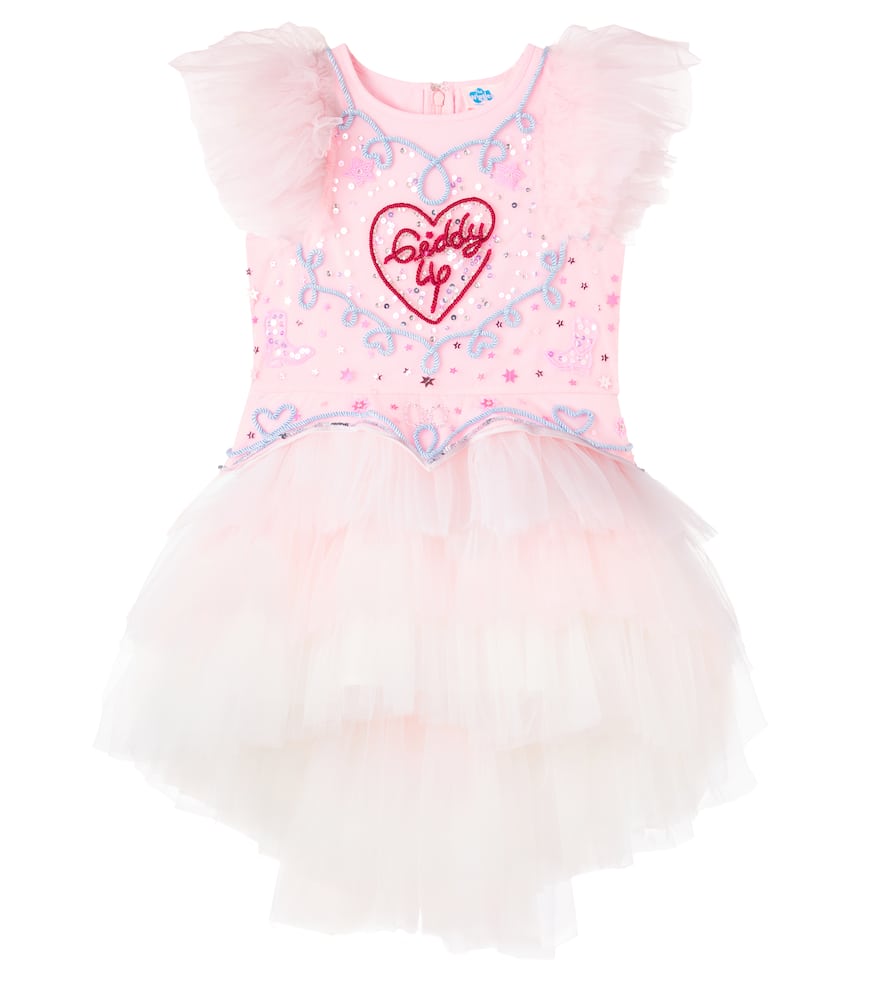 Giddy Up embellished tulle dress