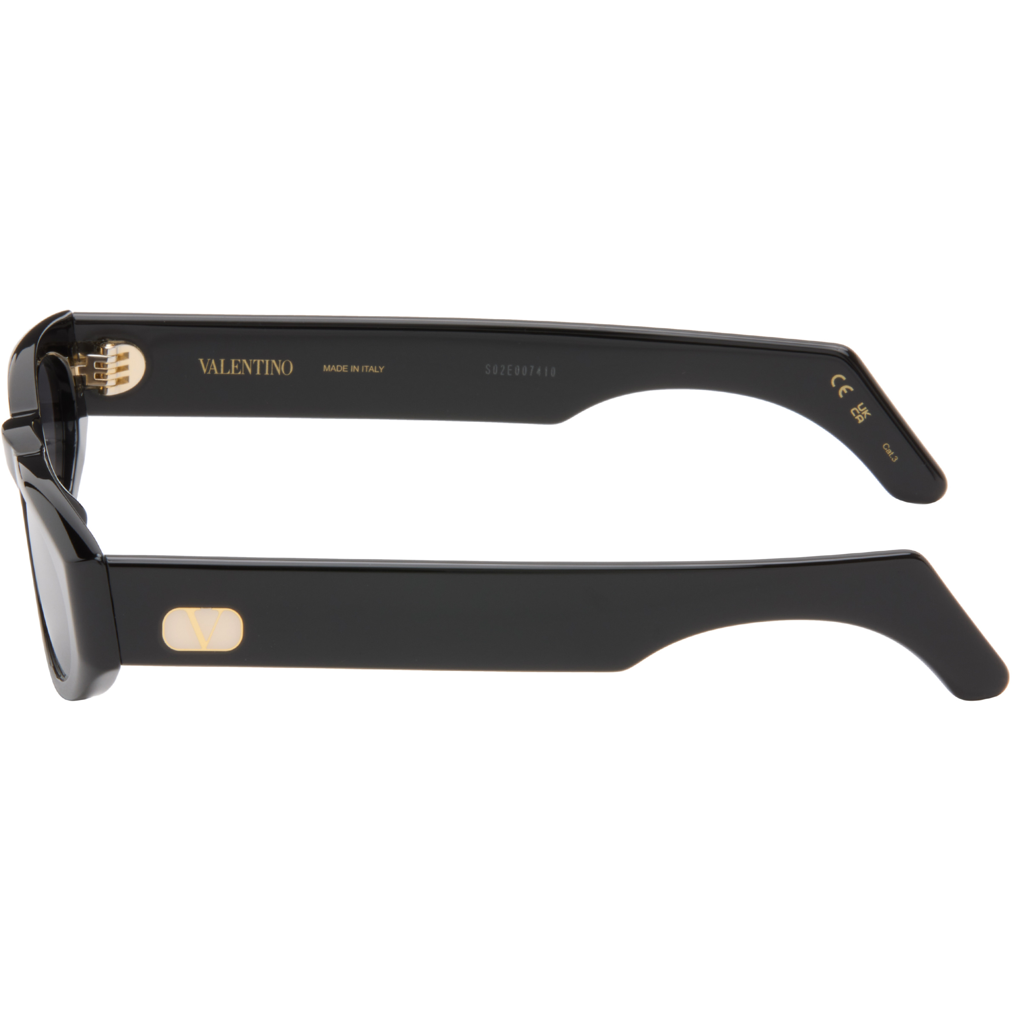 Black Geometric Acetate Sunglasses
