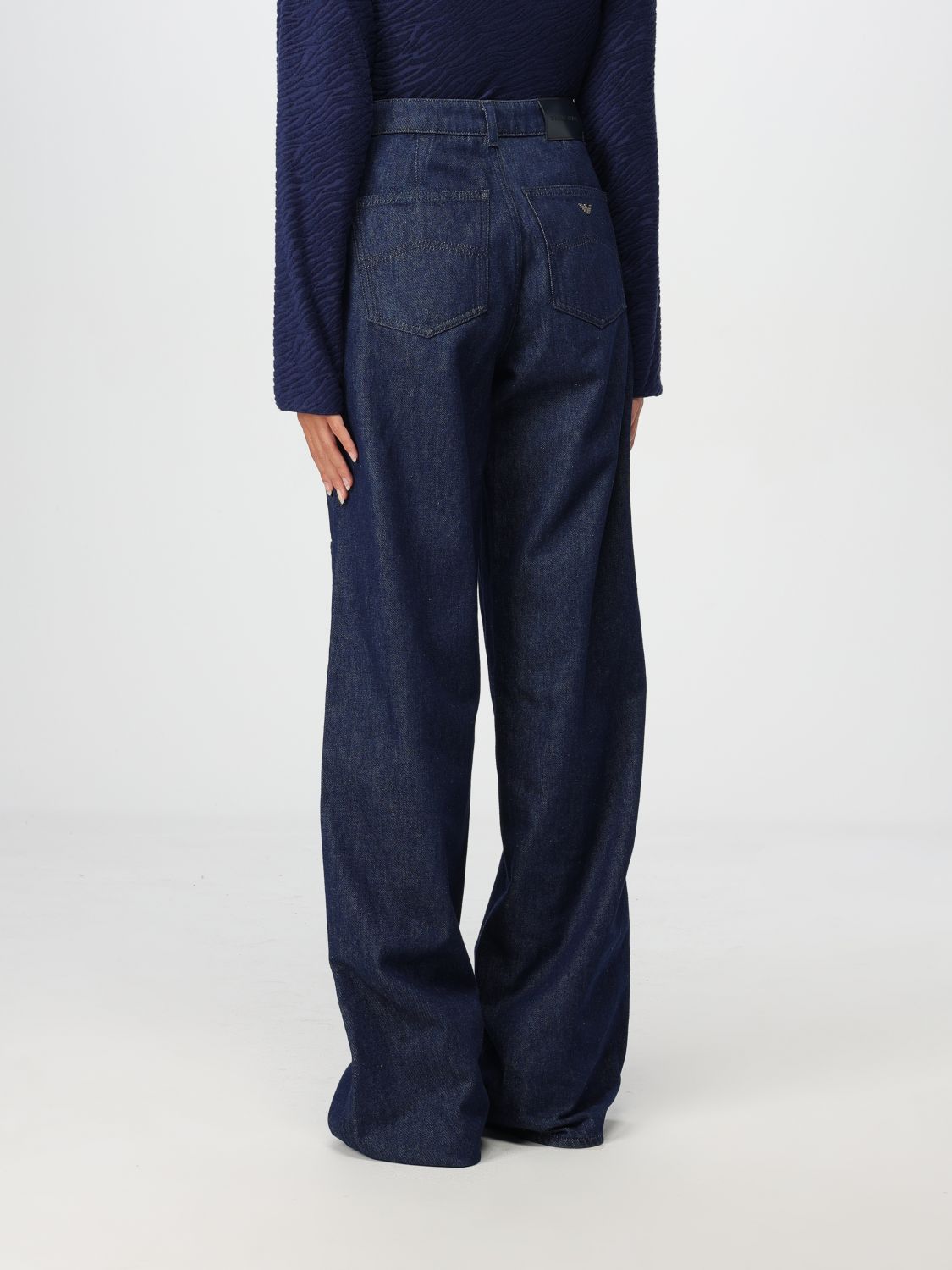 Multi-pockets wide-legged jeans - Blue