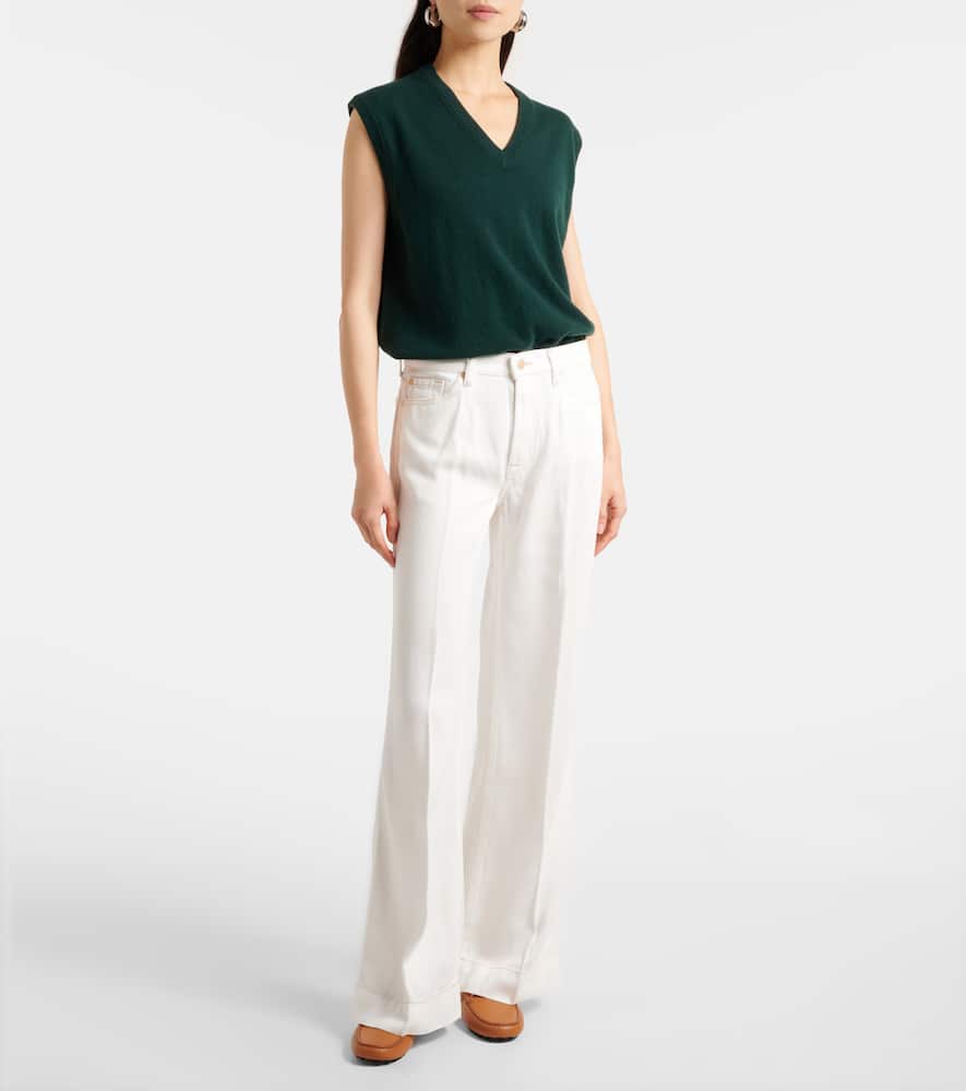 High-rise wide-leg jeans