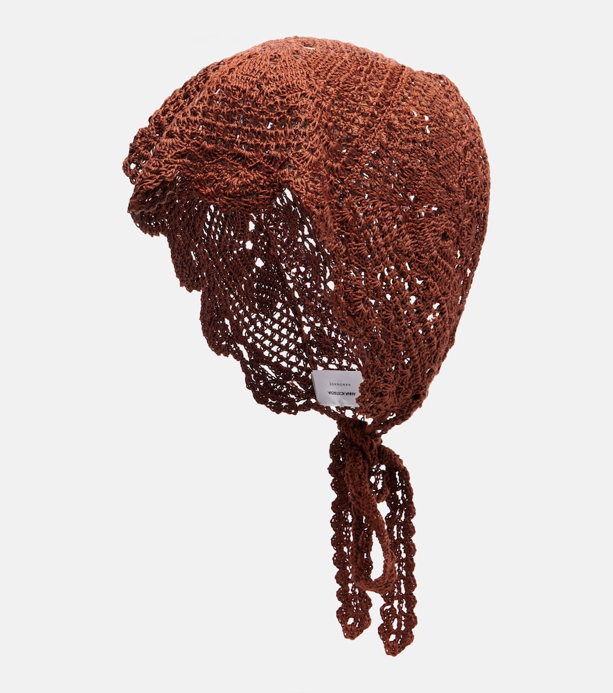 Crochet cotton scarf