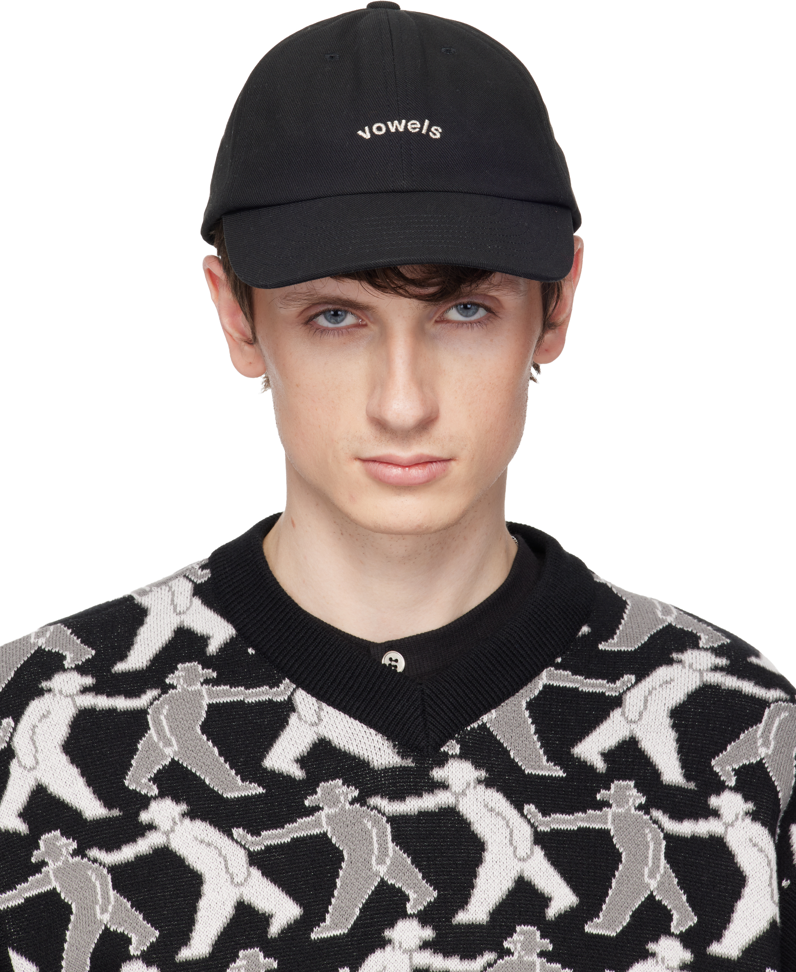 Black Cotton Twill Cap