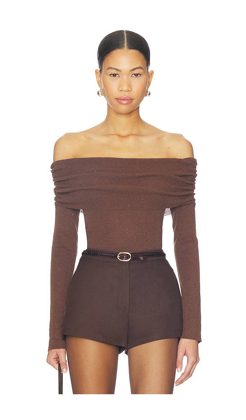 ASTR the Label Kylin Sweater in Brown. L. Also in