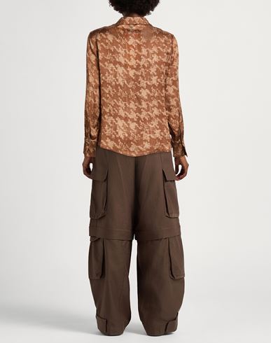 Woman Shirt Camel Size 10 Viscose