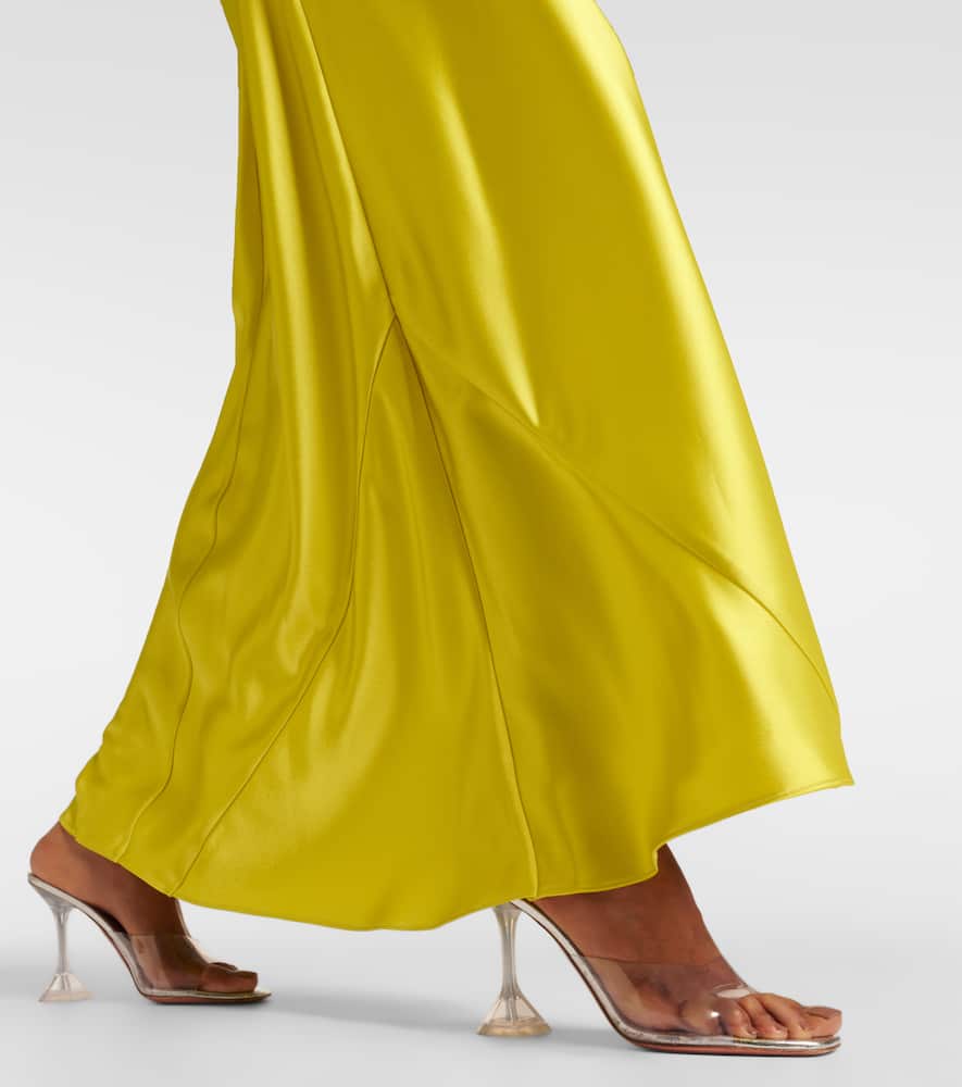 Portico halterneck satin gown
