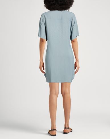Woman Mini dress Slate blue Size 6 Viscose, Elastane