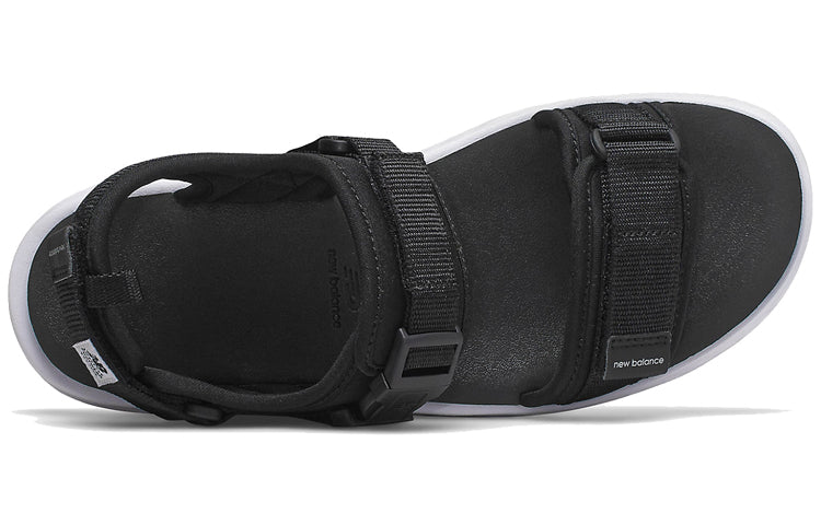 600 Series Black Unisex Sandals