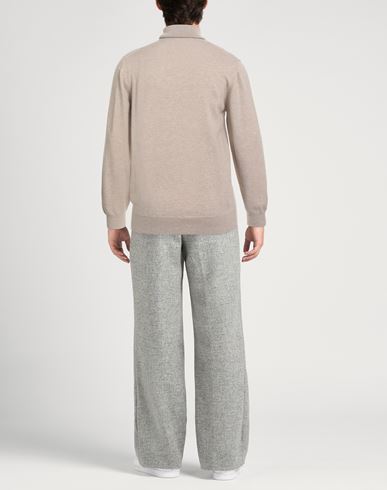 Alpha Studio Man Turtleneck Sand Size 44 Geelong Wool