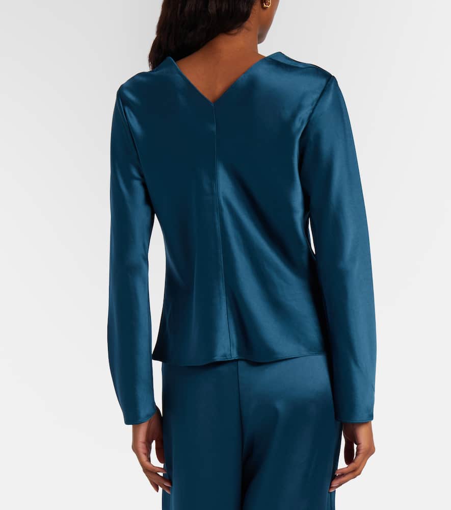 Barb satin top