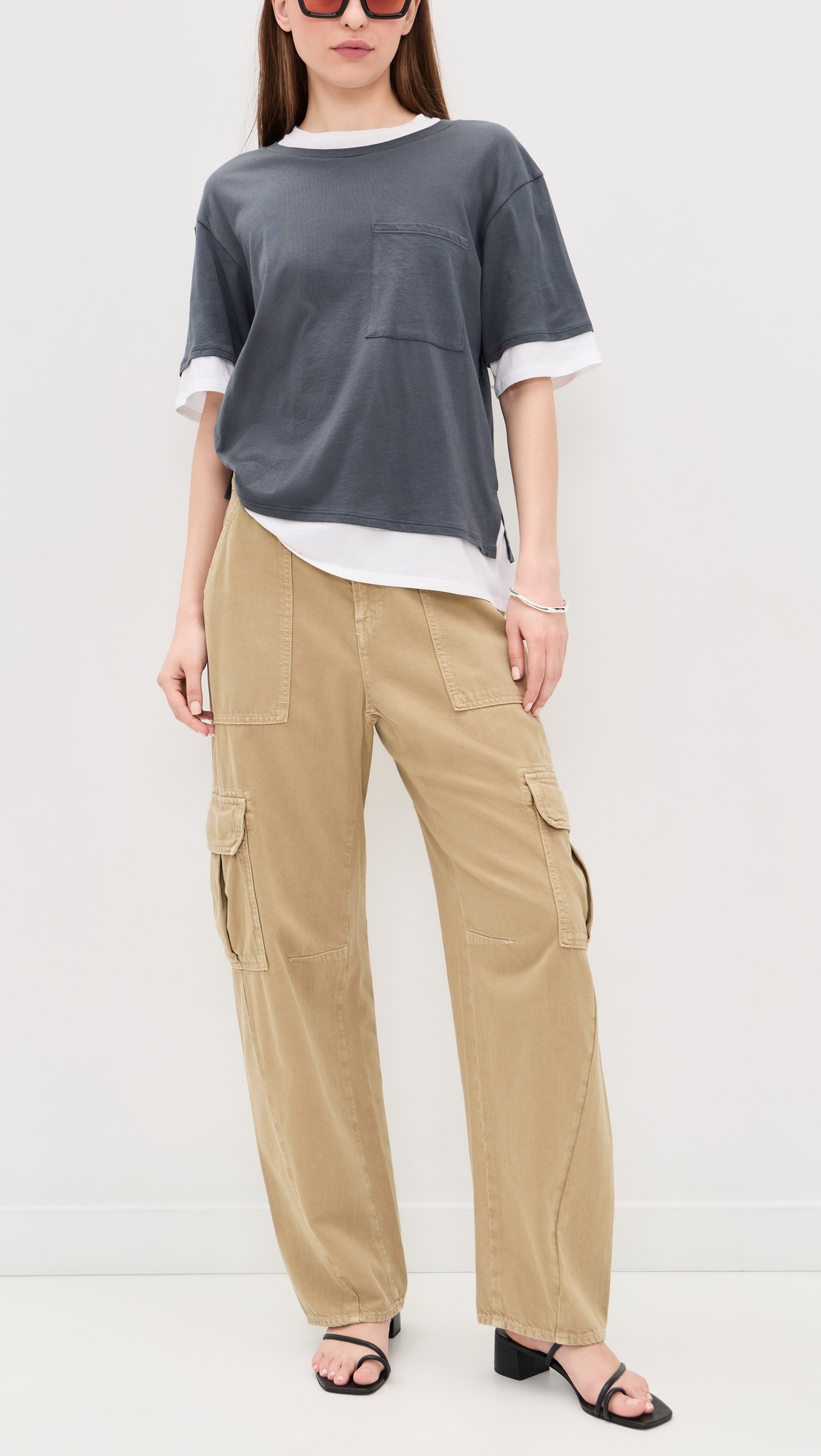 Corlears Barrel Cargo Pants Beige