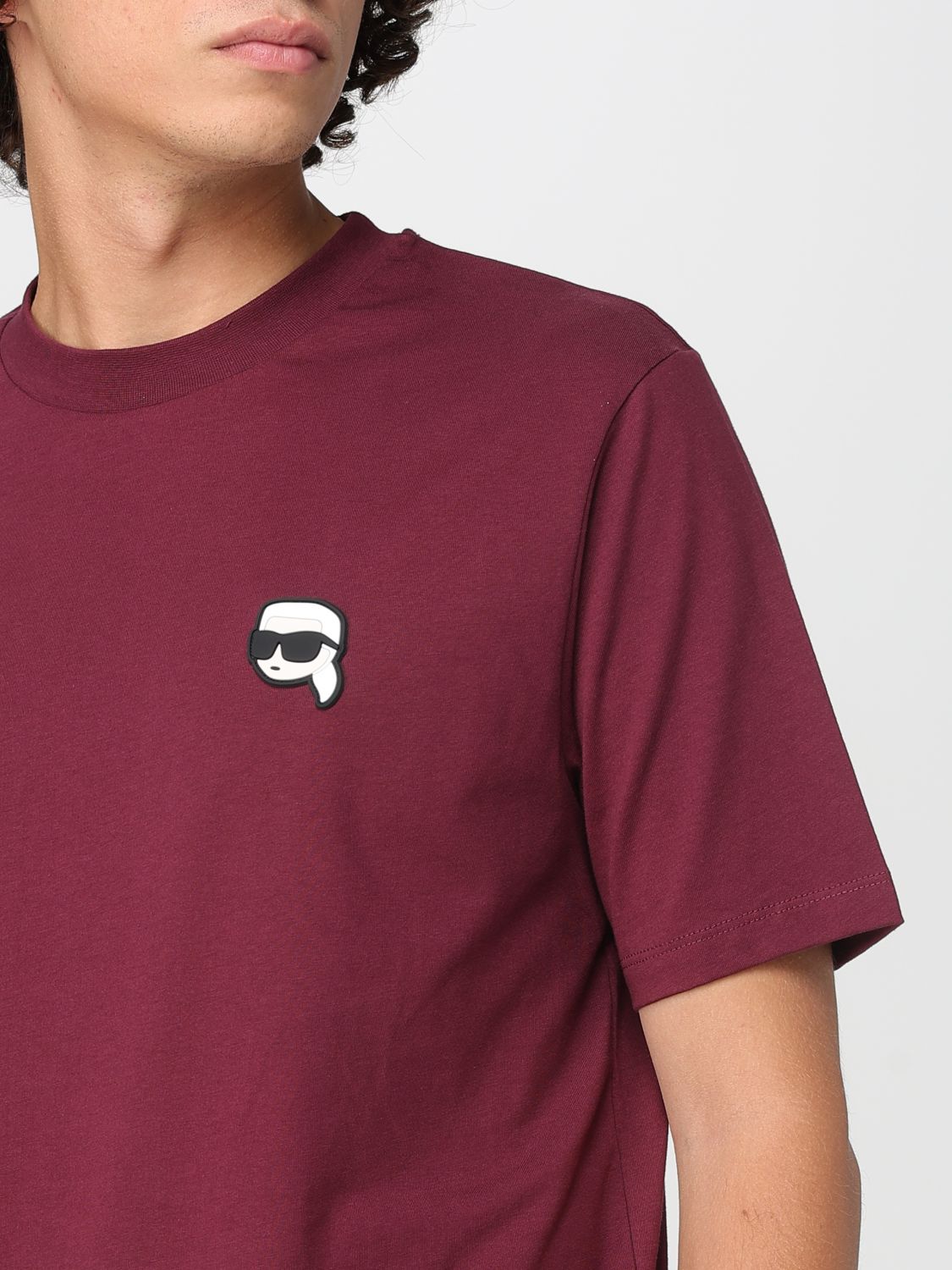 T-Shirt Men color Burgundy