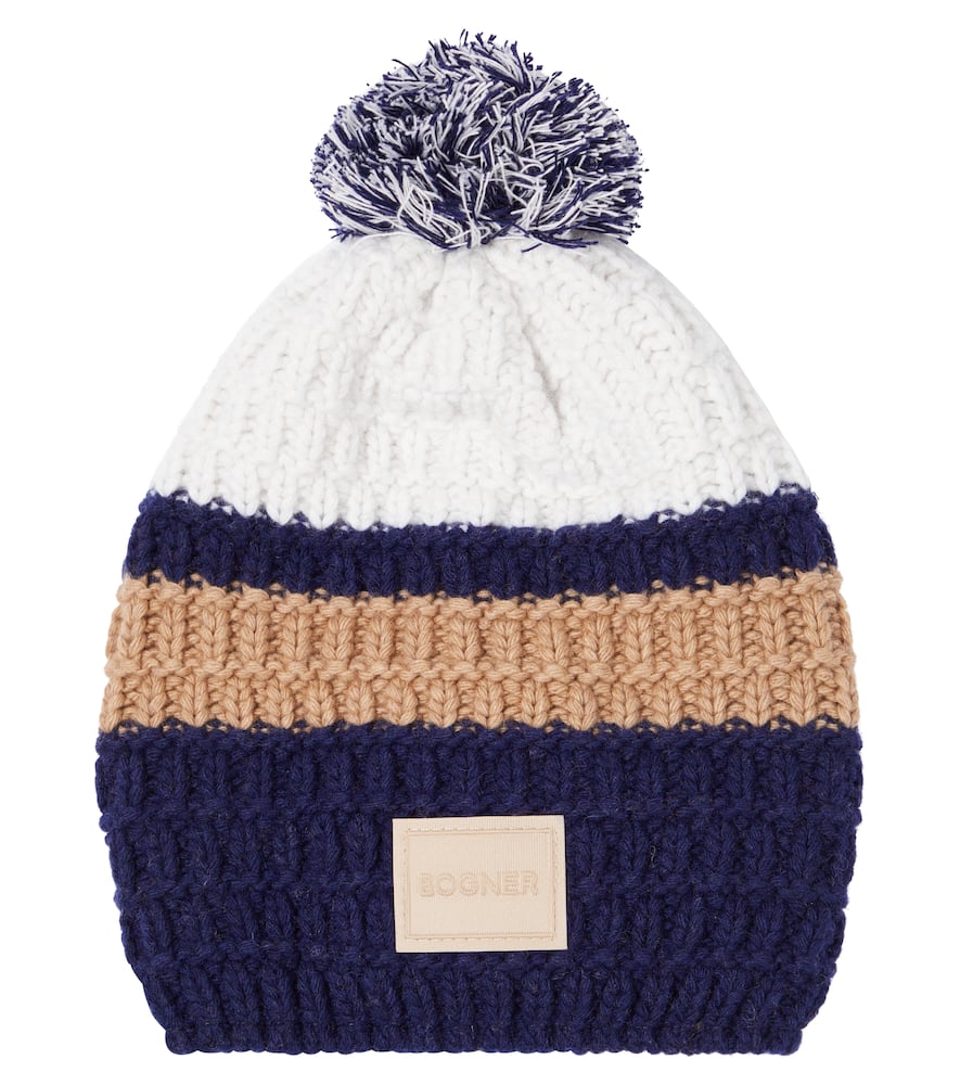 Nola striped wool-blend beanie