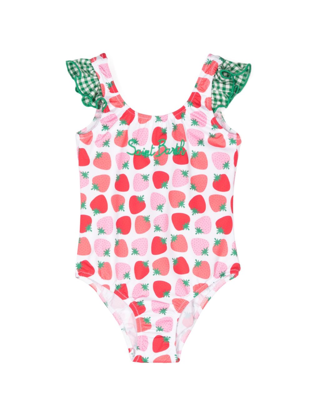 Strawberry-print swimsuit - Pink