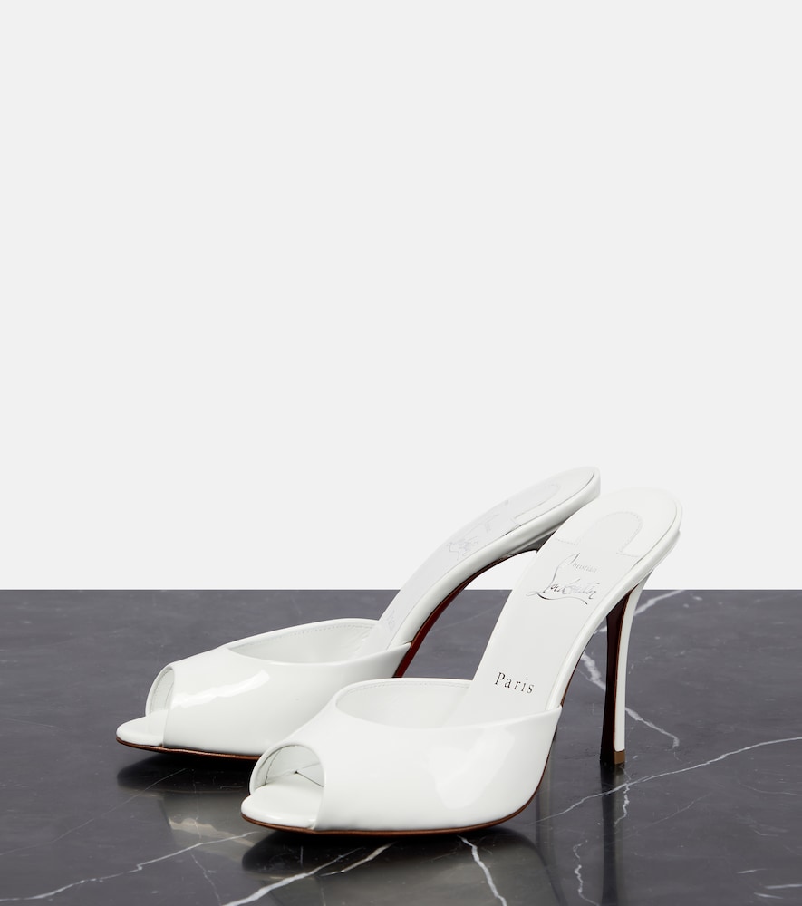 Christian Louboutin Bridal Me Dolly patent leather mules