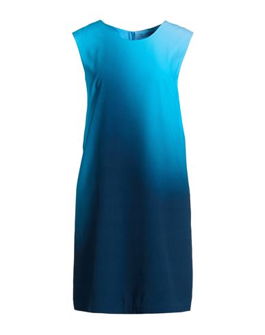 Woman Mini dress Blue Size 12 Viscose