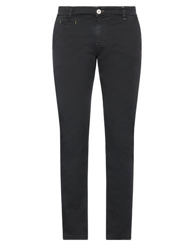 Man Pants Black Size 28 Cotton, Elastane