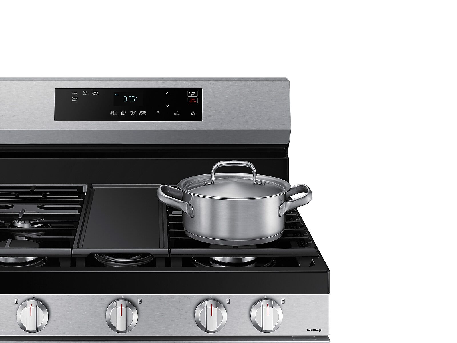 6.0 cu. ft. Smart Freestanding Gas Range with Integrated Griddle in Stainless Steel(NX60A6111SS/AA)