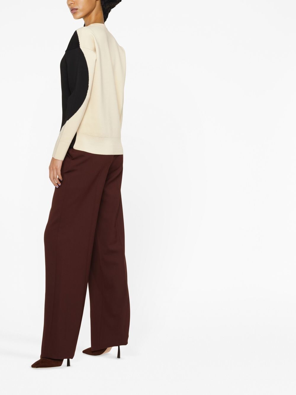 Colorblock Crewneck Sweater