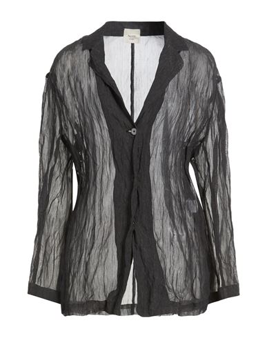 Chocolat Woman Blazer Black Size 4 Cotton, Metal