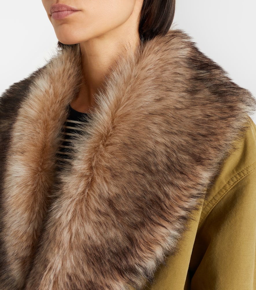 Ronay shearling-trimmed cotton parka