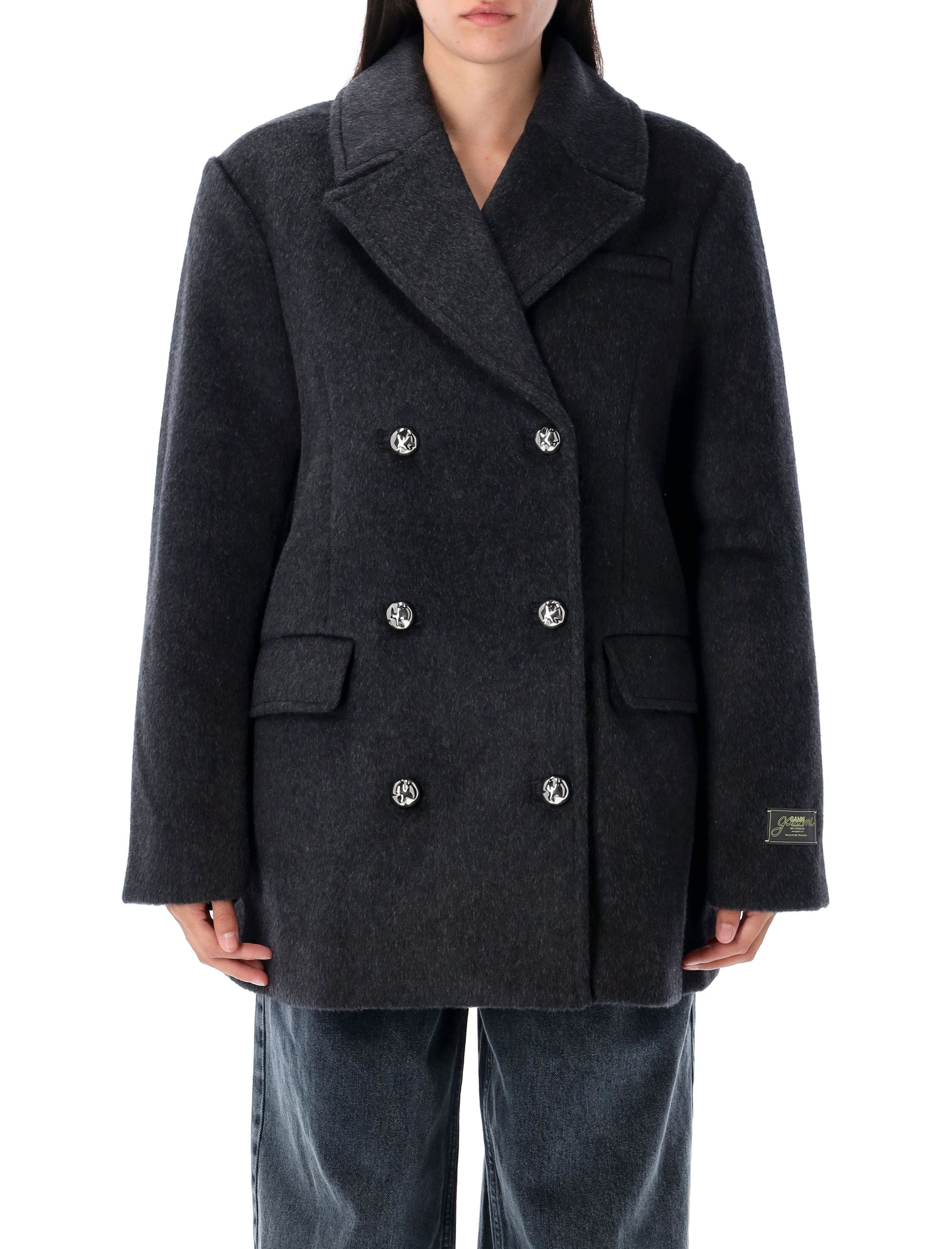 Chic Recycled Wool Coat for Women