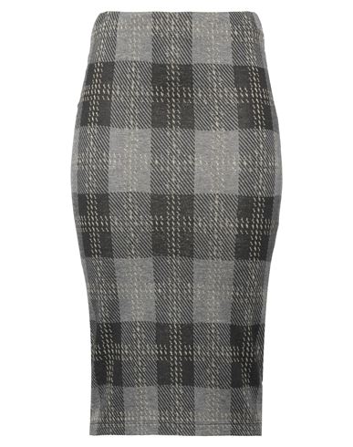 Woman Midi skirt Black Size XL Viscose, Polyester, Elastane