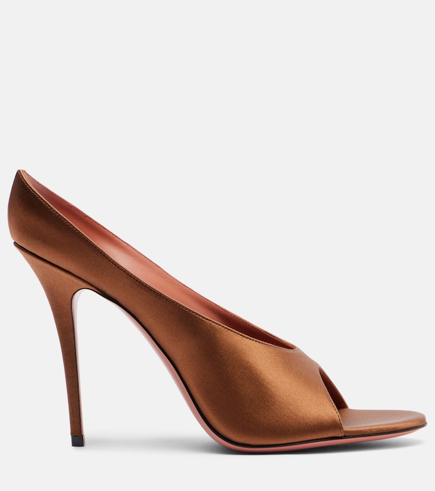Amina Muaddi Anok 105 satin mules