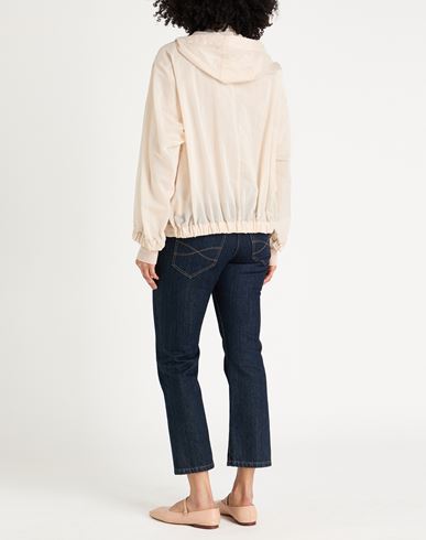 Woman Jacket Beige Size 6 Cotton, Polyamide