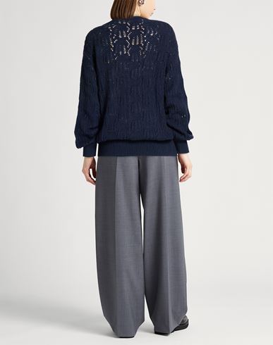 Woman Sweater Midnight blue Size S Cotton, Cashmere