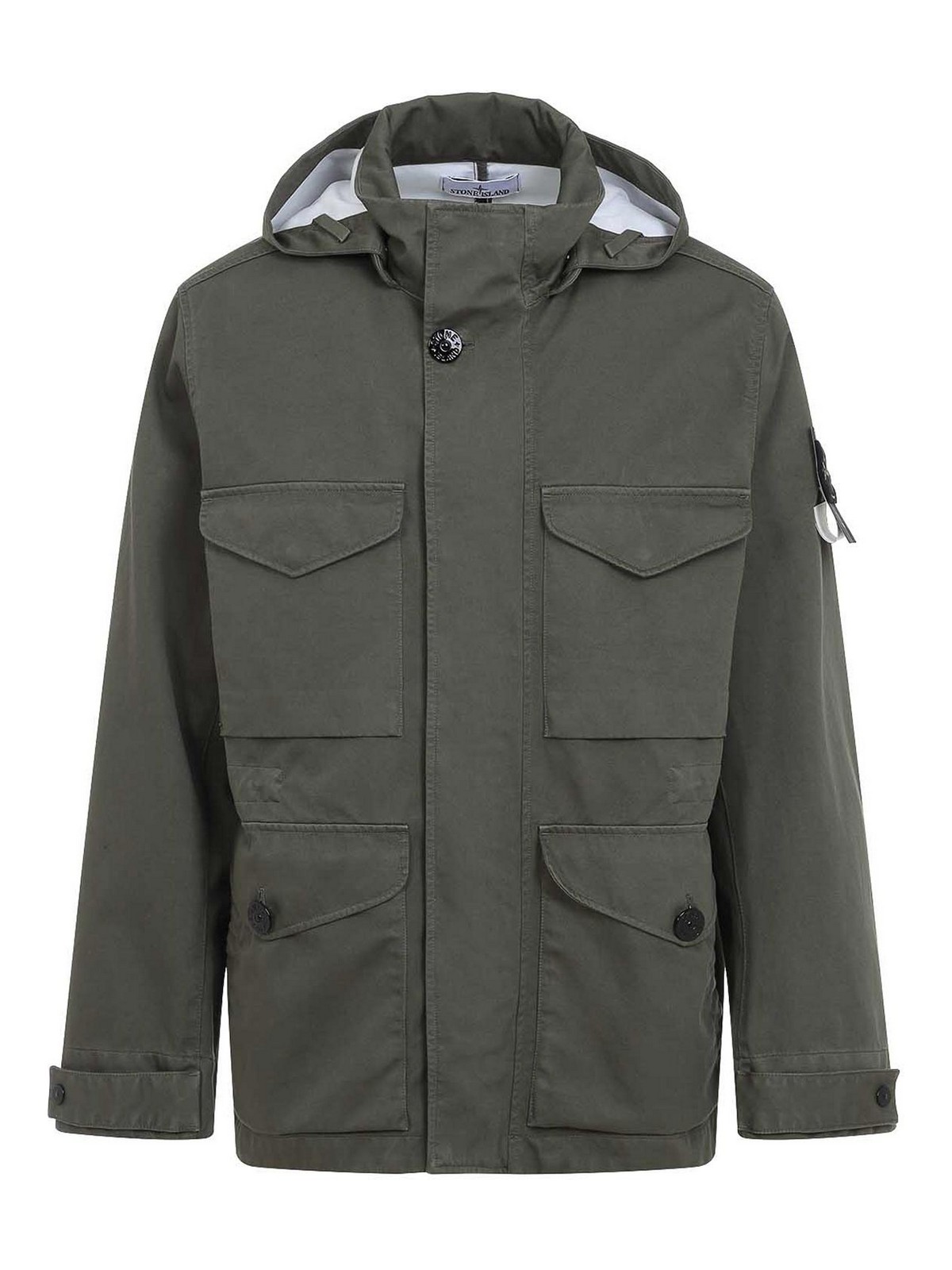 - Logo Cotton Field Jacket