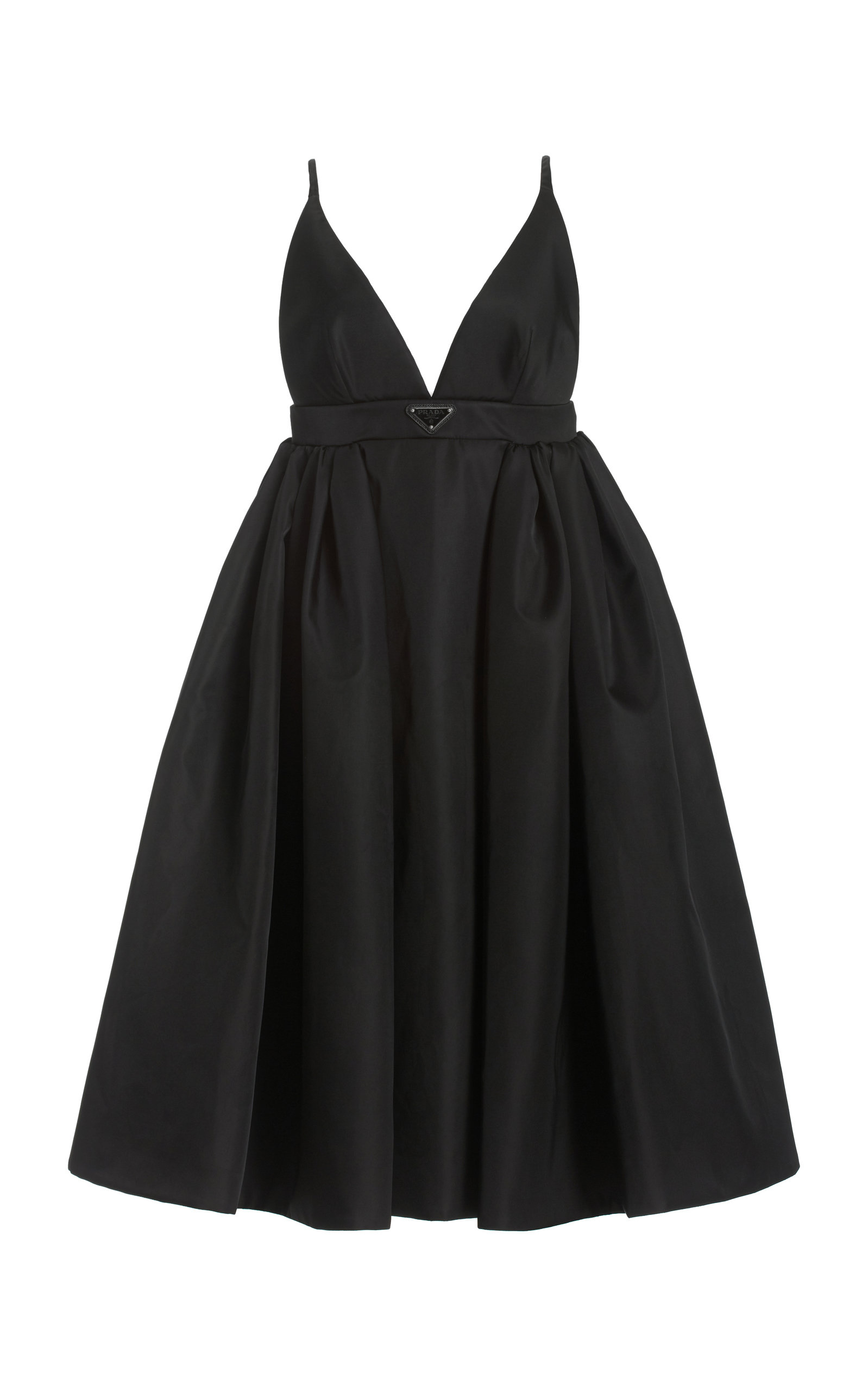 Women's Logo-Detailed Nylon Gabardine Midi Dress