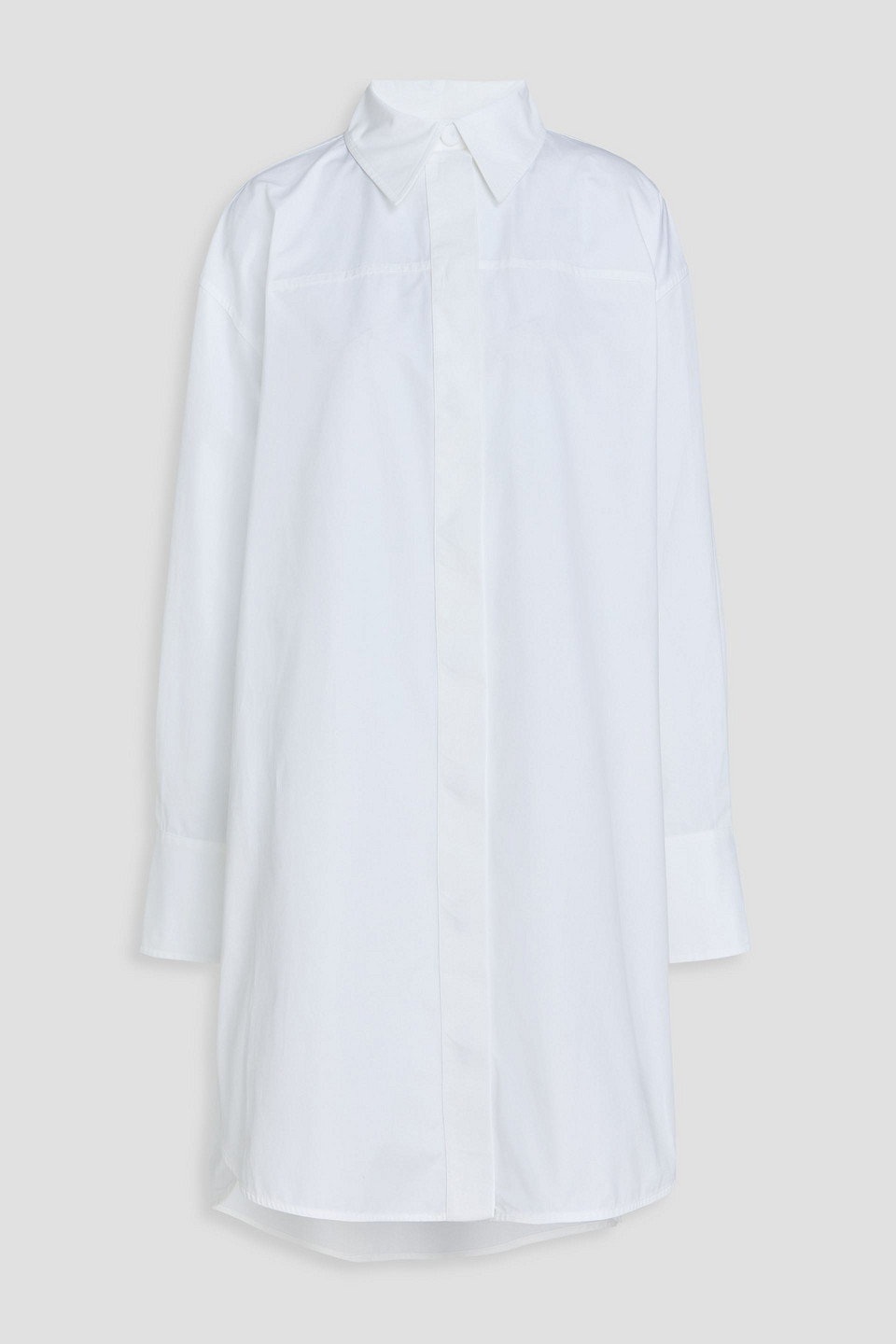 Cotton-poplin shirt dress - White - FR 32