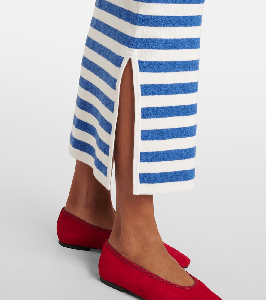 Ari striped pencil skirt